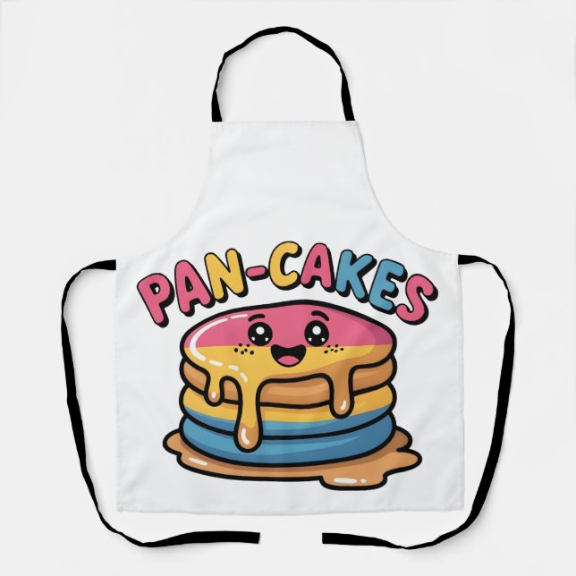 Pan-Cakes Funny Pansexual LGBTQ Funny Pride  Apron (Front)