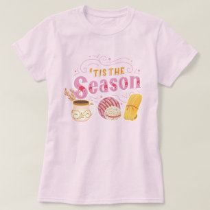 Pan Dulce Mexican Pastry Pink Christmas  T-Shirt