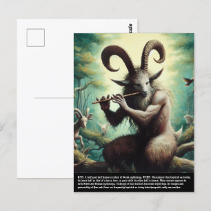 Pan - Faun Postcard