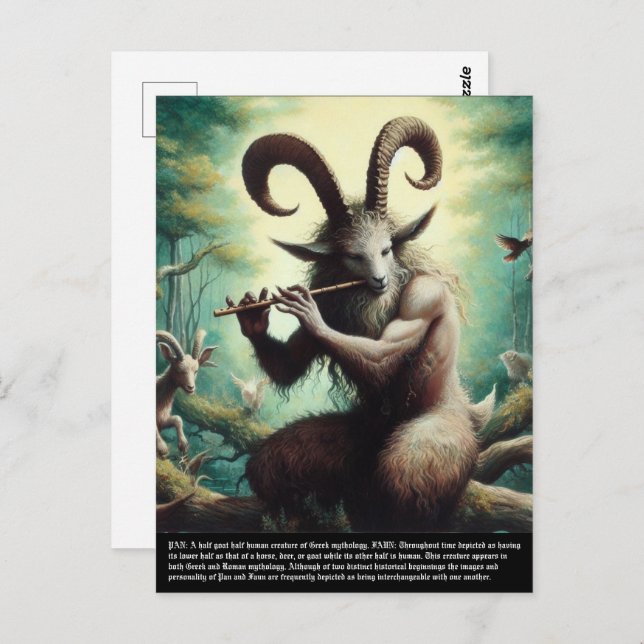 Pan - Faun Postcard (Front/Back)