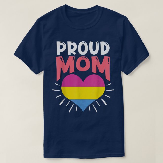 Pan Flag Heart LGBTQ Pride Month Panseual Proud Mo T-Shirt (Design Front)
