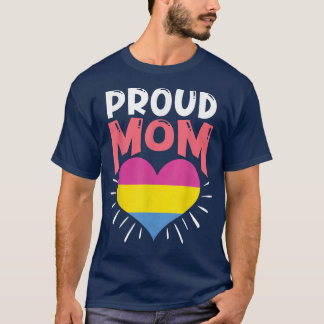 Pan Flag Heart LGBTQ Pride Month Panseual Proud Mo T-Shirt