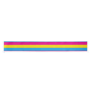 Pan Flag Satin Ribbon