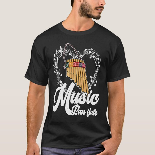 Pan Flute Musical Instrument  11 T-Shirt (Front)