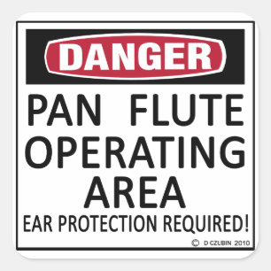 Pan Flute Operating Area Square Sticker