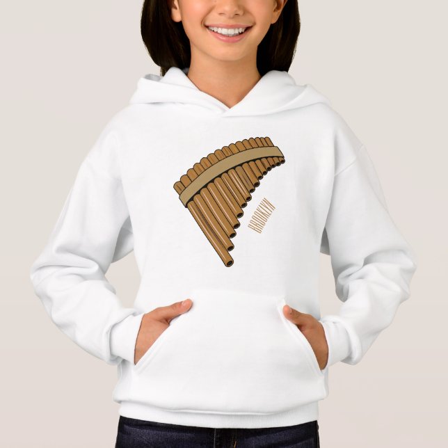 Pan flute / panpipes cartoon illustration  (Front)
