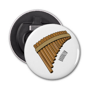 Pan flute / panpipes cartoon illustration  bottle opener