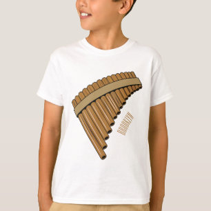 Pan flute / panpipes cartoon illustration T-Shirt