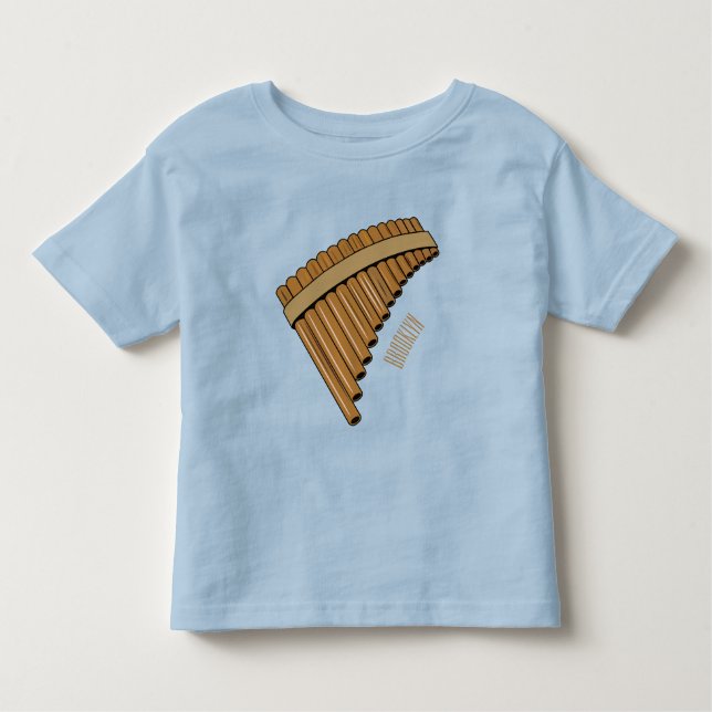 Pan flute / panpipes cartoon illustration  toddler T-Shirt (Front)