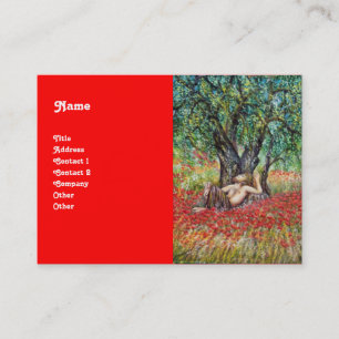 PAN, OLIVE TREE AND POPPY FIELDS BUSINESS CARD