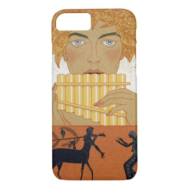 Pan Piper, illustration from 'Les Mythes' by Paul Case-Mate iPhone Case (Back)
