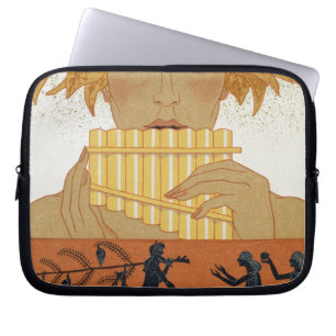 Pan Piper, illustration from 'Les Mythes' by Paul Laptop Sleeve