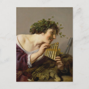 Pan Playing his Pipes Postcard