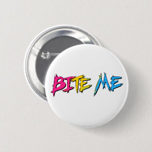 Pan Pride Bite Me 6 Cm Round Badge