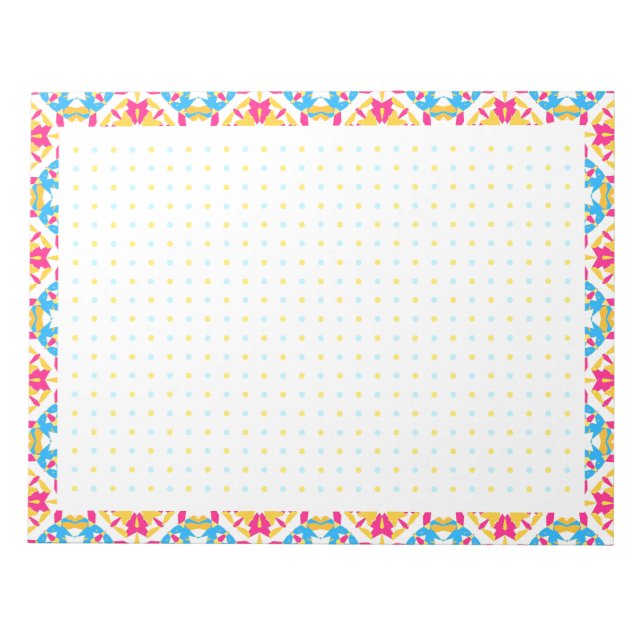 Pan Pride BuJo Dot Grid ADHD Habit Tracker Planner Notepad (Front)