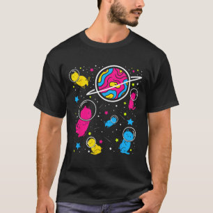 Pan Pride Cat In Space Panual T-Shirt