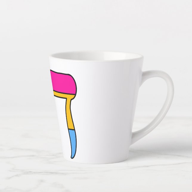 Pan Pride Flag Chai Latte Mug (Right)