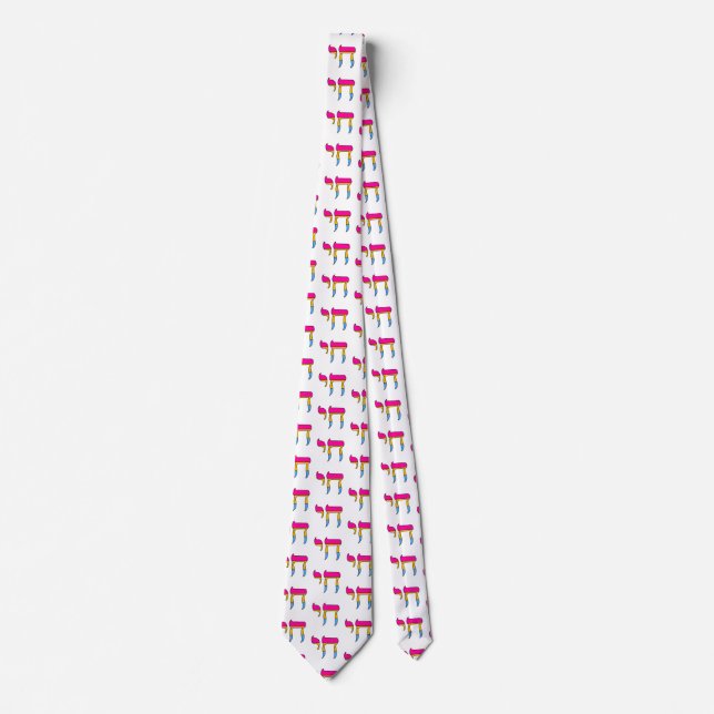 Pan Pride Flag Chai Tie (Front)