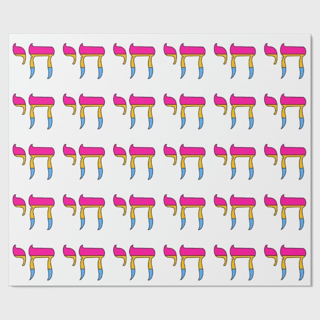Pan Pride Flag Chai Wrapping Paper (Flat)