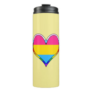 Pan Pride Heart Thermal Tumbler