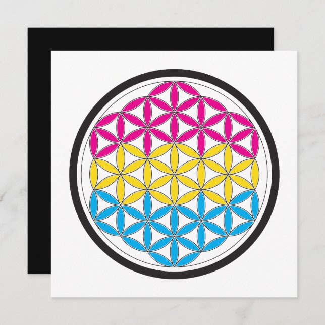 pan sacred geometry invitation (Front/Back)