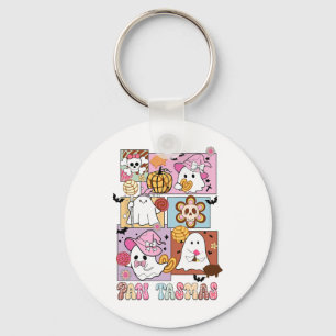 Pan Tasmas Ghost Pumpkin Spooky Conchas Halloween Key Ring