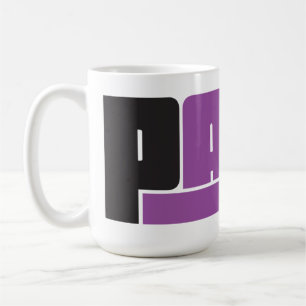Pana Black and Purple Coffee Mug
