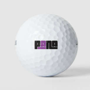Pana Black and Purple Golf Balls