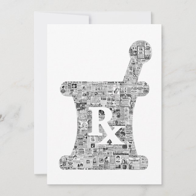 Panacea vintage medical pharmacy ads note card (Front)