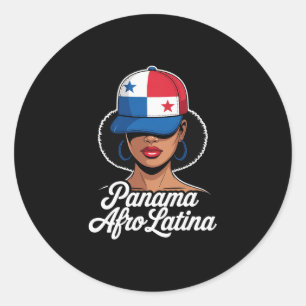 Panama Afro Latin Panamanian Panamanian Pride Coun Classic Round Sticker