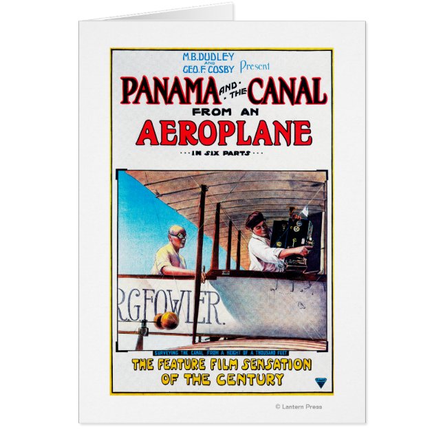 Panama and the Canal Aeroplane Movie Promo Poste (Front)
