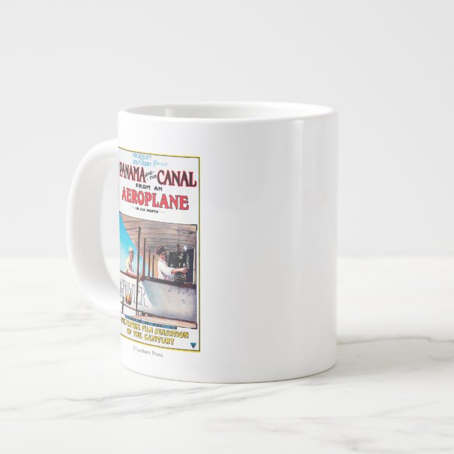 Panama and the Canal Aeroplane Movie Promo Poste Large Coffee Mug (Front Left)