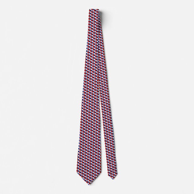 Panama Banner Hearts Tie (Front)