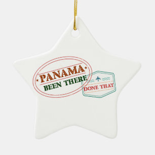 Panama Been There Done That Ceramic Tree Decoration
