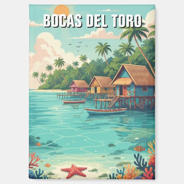 Panama Bocas del Toro Travel  Magnet (Front)