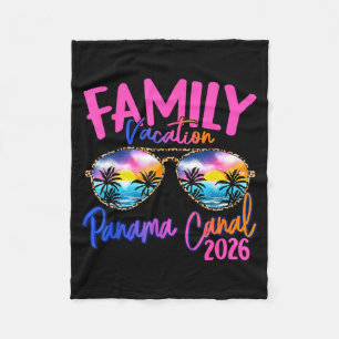 Panama C Vacation 2026 Souvenir Matching Family Gr Fleece Blanket