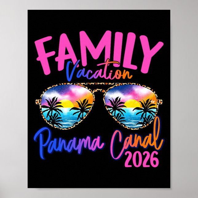 Panama C Vacation 2026 Souvenir Matching Family Gr Poster (Front)