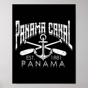 Panama Canal - Central America Pacific Ocean Trave Poster