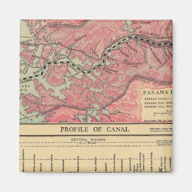 Panama Canal Magnet (Front)