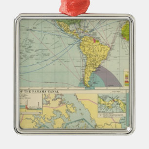 Panama Canal Metal Ornament