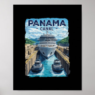 Panama Canal Panama Trip Panama Canal Cruise Souve Poster