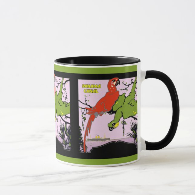 Panama Canal Parrots Mug (Right)