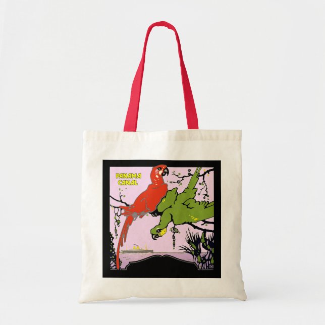 Panama Canal Parrots Tote Bag (Front)
