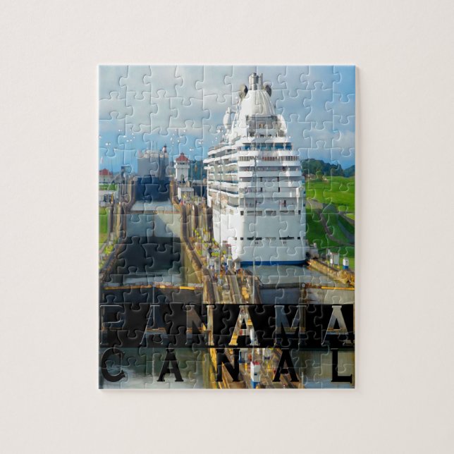 Panama Canal Souvenir Jigsaw Puzzle (Vertical)
