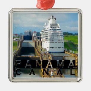 Panama Canal Souvenir Metal Tree Decoration