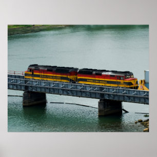 Panama Canal Train Poster