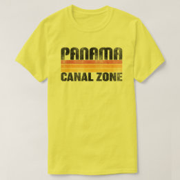 Panama Canal Zone with Colour Bars T-Shirt