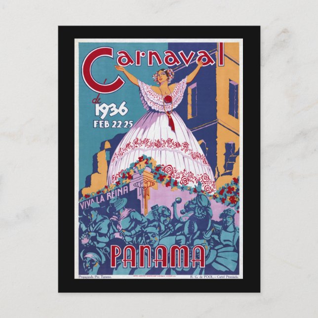Panama Carnaval Postcard (Front)