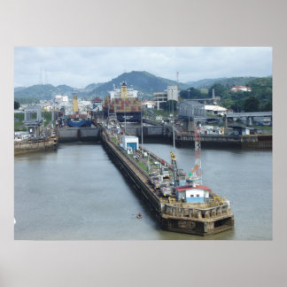 Panama Channel Lock Poster