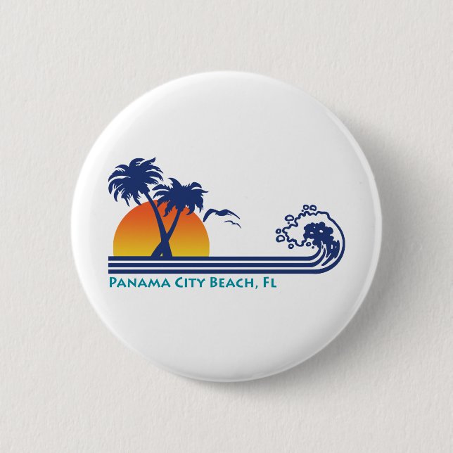 Panama City Beach 6 Cm Round Badge (Front)